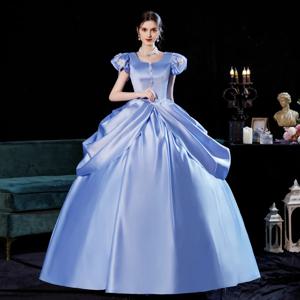 신데렐라 동화 드라마 드라마 졸업식 호스트 의상 생일 파티 드레스 여왕 코트 드레스 Vestidos De Graduación