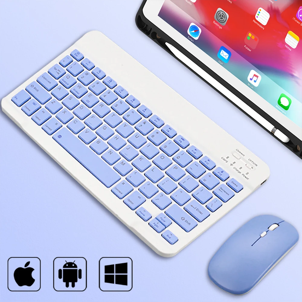 블루투스 무선 키보드 범용 휴대 전화 태블릿 키보드 및 마우스 미니 블루투스 키보드 Ipad 키보드 액세서리