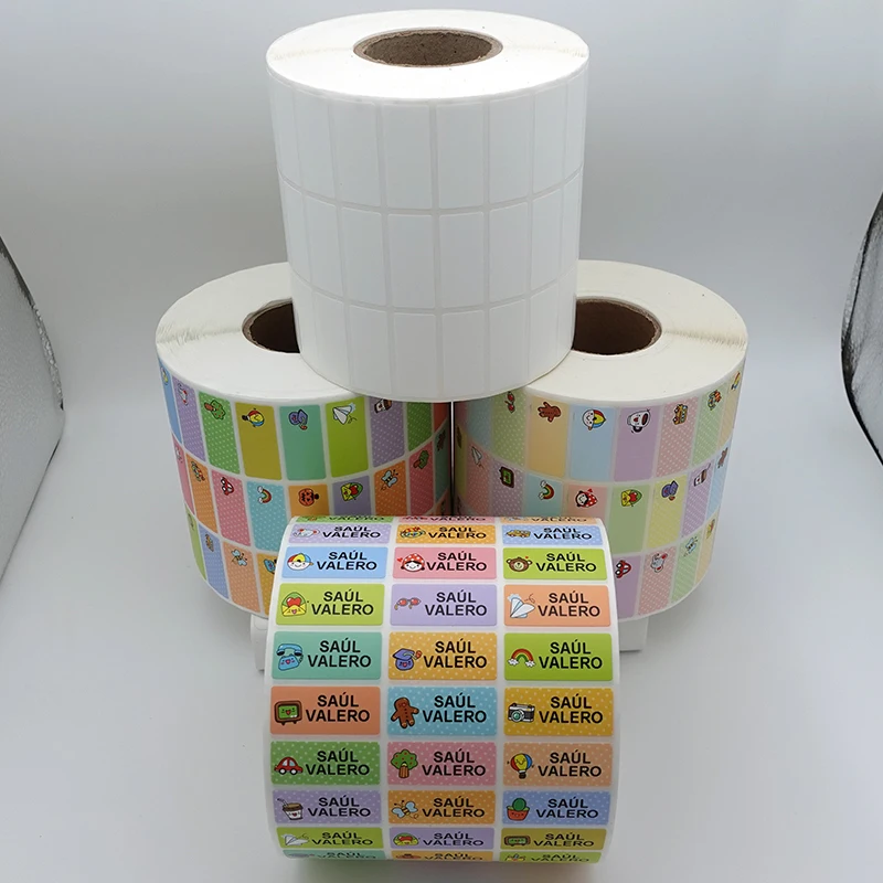 방수 태그 자기 접착 아기 이름 스티커 어린이를위한 맞춤형 유치원 히브리어 라벨 학교 문구