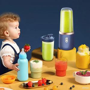 6개의 블레이드, USB 충전, 듀얼 컵, SnowMud, 밀크셰이크 및 얼음 음료에 적합한 2-in-1 휴대용 블렌더 및 과즙기 완벽한 선물