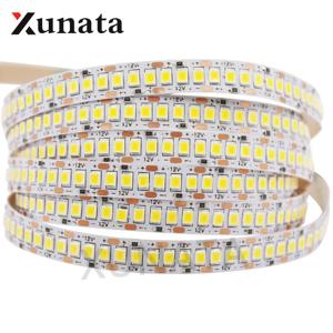 DC12V LED 스트립 5050 5054 2835 240LED/m 고휘도 유연한 LED 로프 리본 테이프 라이트 램프 따뜻한 흰색/차가운 흰색 5m