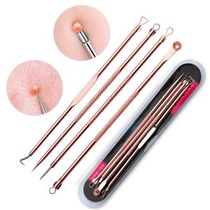 4 개/대 여드름 여드름 바늘 세트 무향 블레미쉬 PoreCleanser 바늘 후크 스팟 여드름 제거제 스킨 케어 도구 액세서리