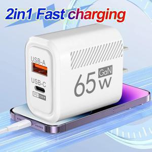 65W USB C 충전기 빠른 충전 충전기 PD 유형 C 빠른 충전 3.0 iphone 15 용 벽 전원 어댑터 Xiaomi Samsung 전화 충전기