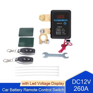 DC 12V 자동 전원 차단 스위치, 260A 원격 배터리 차단 스위치 (자동차, SUV, 트럭용)