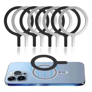 Magsafe IPhone 무선 충전 핸드폰에 적합한 범용 자석 스티커 마그네틱 어댑터 링 라운드 금속 플레이트 링