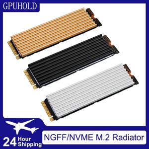 Coolcirc M.2 SSD 솔리드 스테이트 라디에이터 올 알루미늄 초박형 히트 패드 포함 아노다이징 샌드블라스트 처리 M.22280 하드 디스크용