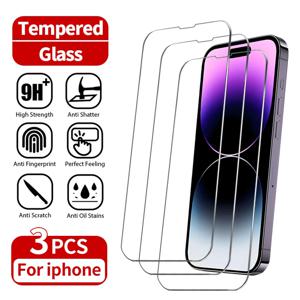 아이폰 15, 14, 13, 12, 11 프로 맥스, 미니, X, XS 맥스, XR, 8, 7, 6 플러스, 화면 보호 필름, 아이폰 SE, 2020 2022, 3 개