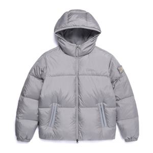 N254UDW971 에이라 후디 구스다운 점퍼 STONE GREY