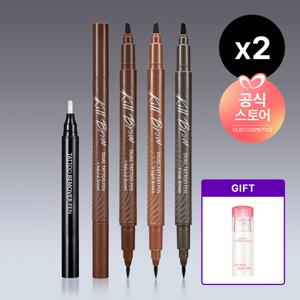 킬브로우 듀얼 타투펜 기획세트 [본품+리무버 구성] x2 [사은]크리스탈글램틴트미니(랜덤)