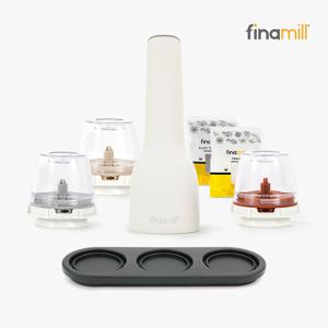 [FinaMill]  2세대 USB 전동그라인더 화이트 심플세트