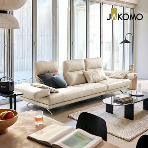 시그니처 와이드 3.5인 기능성 럭스 통가죽 천연면피 소가죽 소파