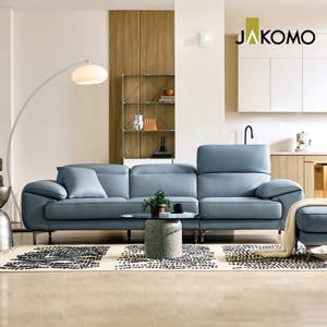 라미에르Ⅱ 3.5인 기능성 비텔로 통가죽 슈렁큰 천연면피 소가죽 소파+스툴