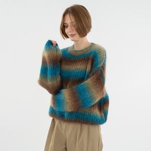 [최초가 179,000원]  컬러블럭 모헤어 니트