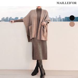 [홈쇼핑인기]메리노울100 홀가먼트 롱 원피스