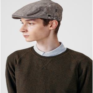 액세서리 DBHE5F754W3 [DAKS HAT]  남성 브라운 로고 헌팅캡