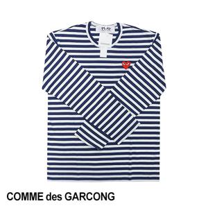 플레이  레드 하트 스트라이프 롱슬리브 티셔츠 AX T010 051/AZ T010 051 NAVY