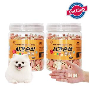 펫클럽  시간순삭 칼슘비타쿠키500g 1+1 (유통기한 2025.10.18)