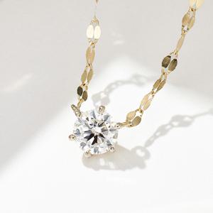 14K 모이사나이트 3부/5부/1캐럿 체인목걸이 DDBEN755 기념일 선물