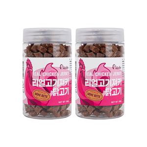 비갈로 리얼고기져키 미니바이트 180g 2개 (닭/소/양/연어/오리/황태) 강아지 노즈워크 훈련 간식