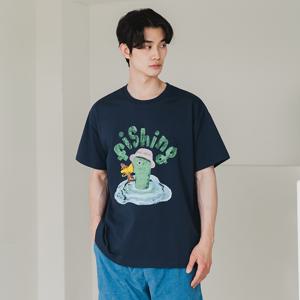 FISHING DUCK 오버핏 반팔티 AST4568 (5 COLOR)