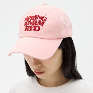 퍼스널 컬러 레터링 워싱 볼캡 [ASH PINK]