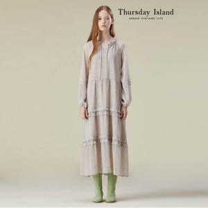 [정상가-299000원][Thursday Island] 프릴 맥시 원피스(T236MOP144W)