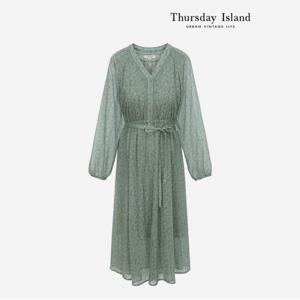 [정상가-299000원][Thursday Island] 브이넥 풀오픈 원피스(T236MOP146W)