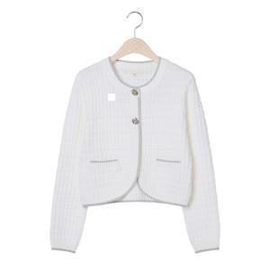 [CJ단독][최초가 99,000원]루벨린 트위드 니트 자켓