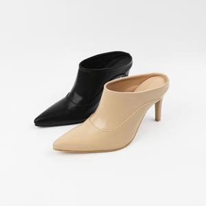 신난다슈 여성 뮬 슬리퍼 힐 9cm 여자 스틸레토 하이힐 블로퍼 구두 AG25391