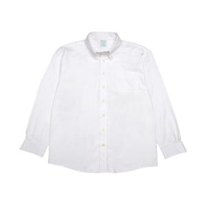 논아이론 폴로버튼다운 바스켓위브 드레스셔츠 (화이트) (BBTSMM5363ADF)