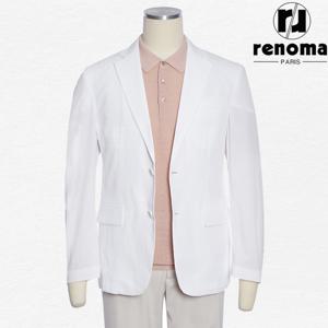 SS 여름 화이트 솔리드 시원한 최고급 홑겹 캐주얼 자켓 RQJMBJ58AJD