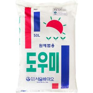 도우미 상토 50L.배양토 분갈이 원예 베란다 텃밭 화분 용토 모종 생육 육묘 흙.