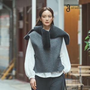 지스튜디오 25FW 레이스 니팅 블라우스