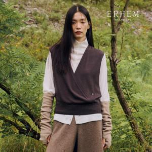 [25 NEW] 에르헴 25FW 소모사 화이트캐시미어 100 시어 랩베스트