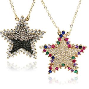 [브리치] 리즈타라 / 스타 앤 스타 목걸이 레인보우 블랙  별 팬던트