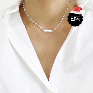 [브리치]  /  단독   실버 펜던트 체인 스틱 은목걸이