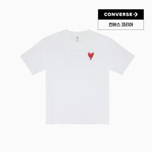 CVD 루즈 핏 그래픽 티 화이트 UCH618-001