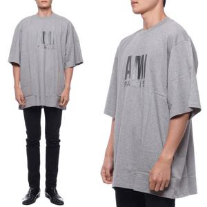 남성 로고 자수 오버핏 반팔 티셔츠 (E22UTS003 725 055 M 22S) 1344882