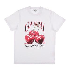 [GANNI] T4004 151 여성 반팔티