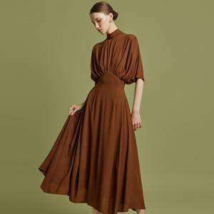 D9556 스카프 셔링 원피스