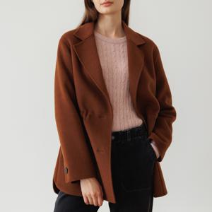 [최초가 179000원] [55~88] 핸드메이드 스트링 하프 울코트