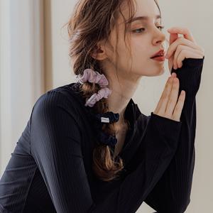 에콰 스트레치 미니 스크런치 3pack(네이비) 헤어밴드 헤어끈 머리끈 곱창 헤어슈 헤어슈슈 머리끈세트