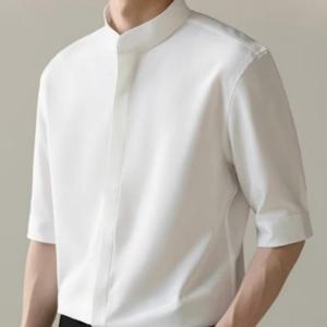 남자 헨리넥 반팔 셔츠 무지 남성 여름 남방 와이셔츠 남자링클프리셔츠 남자여름옷