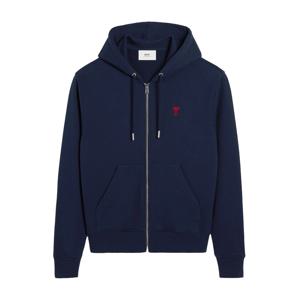 스몰 하트 로고 루프백 코튼 후드집업 네이비 BFUSW435 730 430