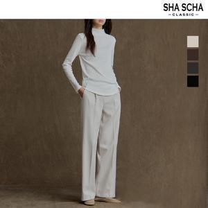 [홈쇼핑인기]헤링본 기모 세미와이드 팬츠 1종