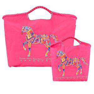 PINK FLOWER HORSE 에코백