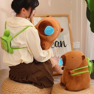 카피바라 인형 콧물 거북이 가방 귀여운 카피바라 캐릭터 애착인형