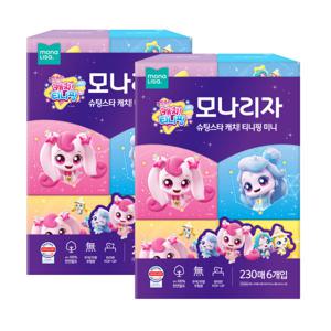 모나리자 캐치 티니핑 시즌3 미니 미용티슈 230매 6입 2개 하츄핑 꾸래핑 나나핑 솔찌핑 슈팅스타 캐치