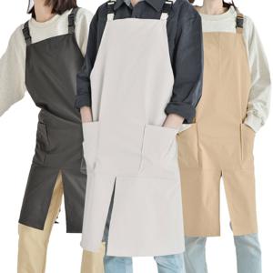 멜빵 방수 앞치마 남녀공용 미술 공방 카페 어린이집