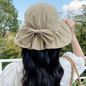 챙넓은 여성 벙거지 모자 햇빛가리개 여름 버킷햇 소두핏 면 자외선차단모자 OFDJ-HT22